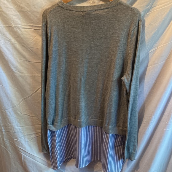 Joe Fresh sweater with dress shirt built in - Picture 4 of 4